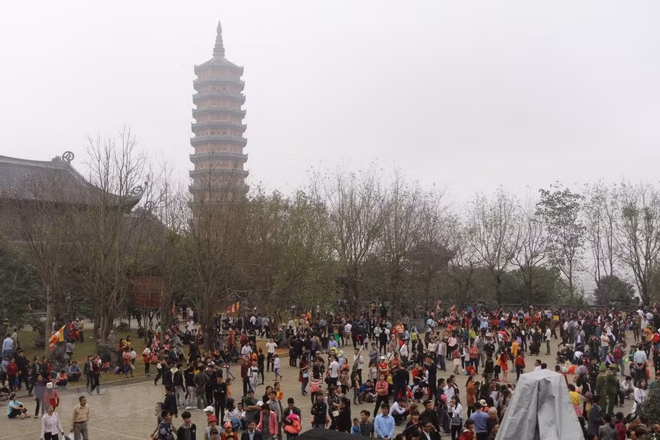 Fiesta de la pagoda Bai Dinh, en la provincia norteña de Ninh Binh (Fuente: VNA) 
