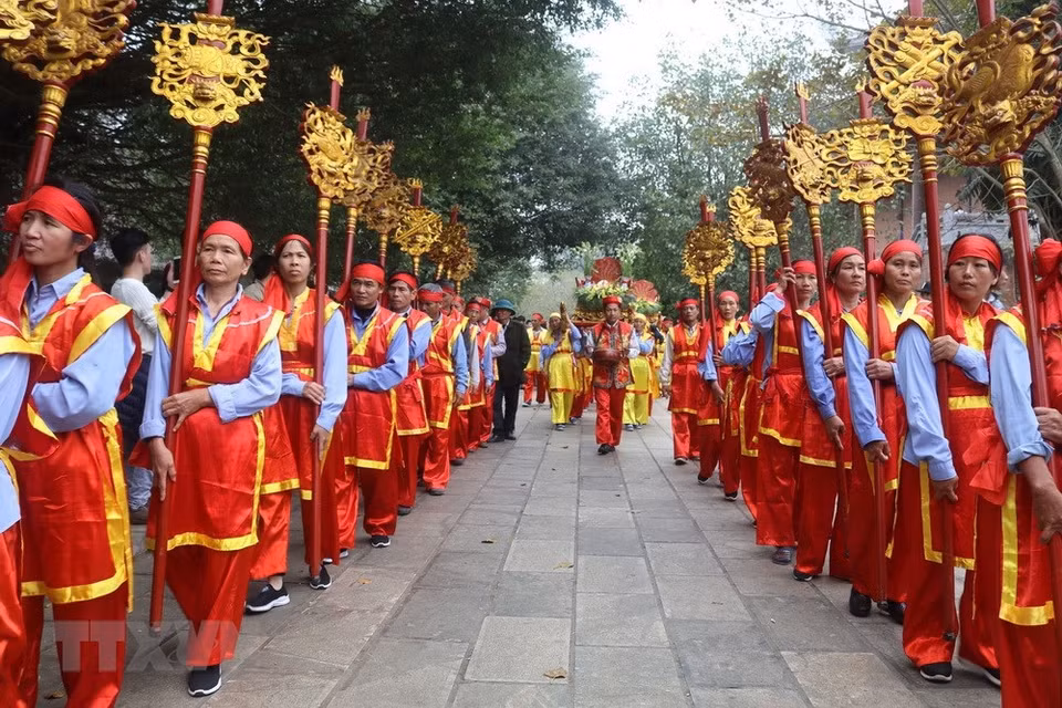 Fiesta de la pagoda Bai Dinh, en la provincia norteña de Ninh Binh (Fuente: VNA) 