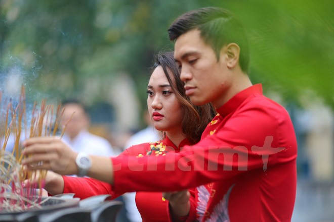 El acto tiene como objetivo honrar los valores tradicionales de la familia (Fuente: VNA)