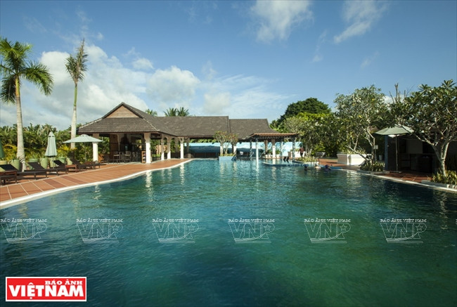 Piscina en Forever Green Resort.(Fuente: VNA)