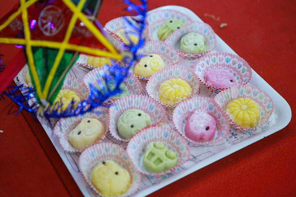 Pasteles creados por niños del primer grado. (Fuente: VNA)
