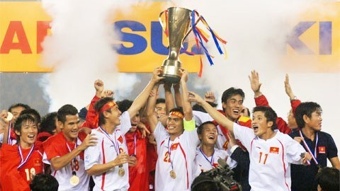 La selección de fútbol vietnamita ganó la Copa del Sudeste Asiático (AFF Cup) en 2008 (Fuente: VNA)
