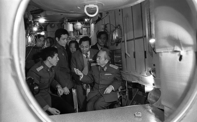 El General Vo Nguyen Giap visitó en julio de 1980 el Centro de Entrenamiento de Cosmonautas Gagarin, en la Unión Soviética. (Fuente: VNA)