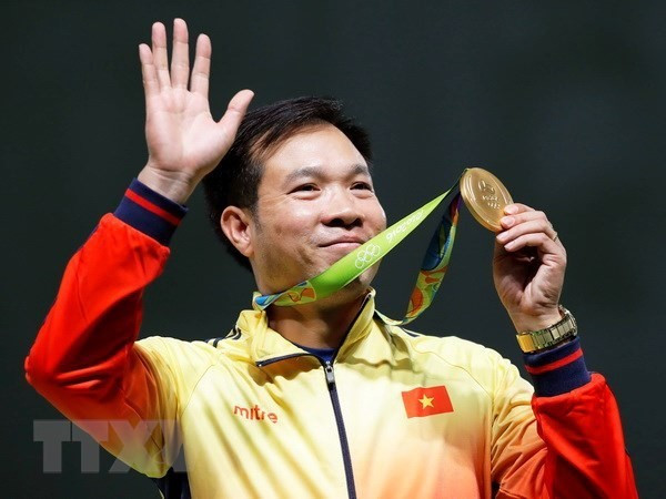 En los Juegos Olimpicos de 2016 en Brasil, el tirador Hoang Xuan Vinh ganó las medallas de oro y plata, y estableció un récord olímpico en el evento de pistola de aire comprimido a 10 metros (Fuente: VNA)
