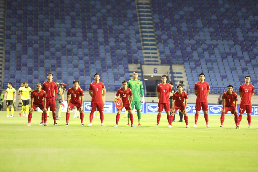 La selección nacional de Vietnam. (Foto: VNA)