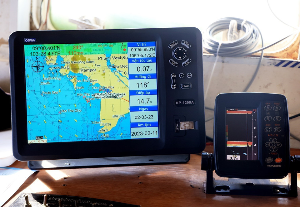 Equipos de posicionamiento montados en buques pesqueros. (Fuente:VNA)