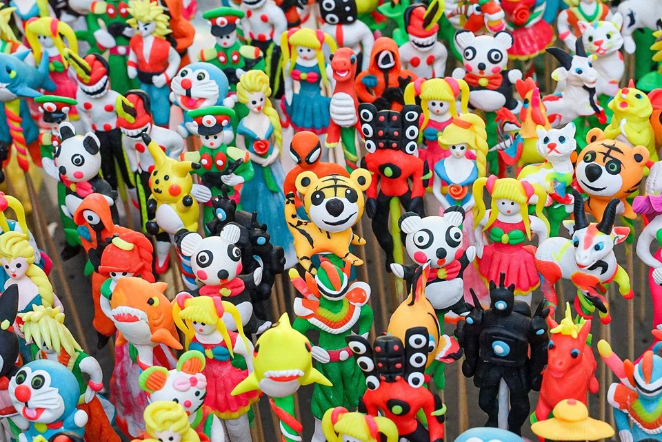 En la actualidad, To He tiene una variedad de formas y tendencias, desde animales hasta personajes de cómics, dibujos animados y películas. (Fuente:VNA)