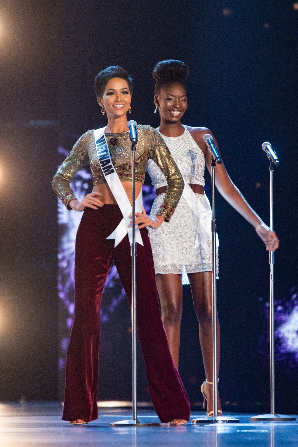 La representante de Vietnam, H Hen Nie, en el concurso Miss Universo 2018 (Fuente: Miss Universo) 