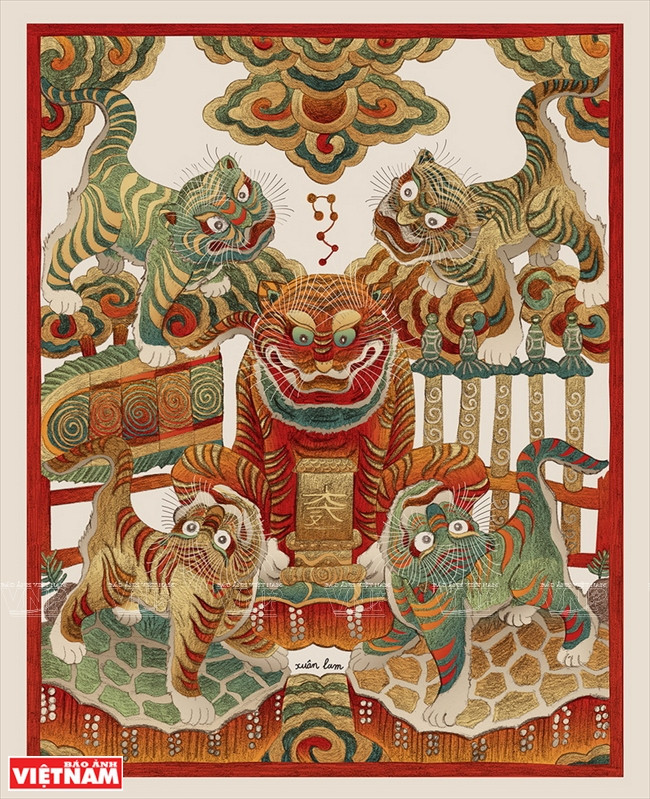  Cinco tigres.(Fuente: VNA)