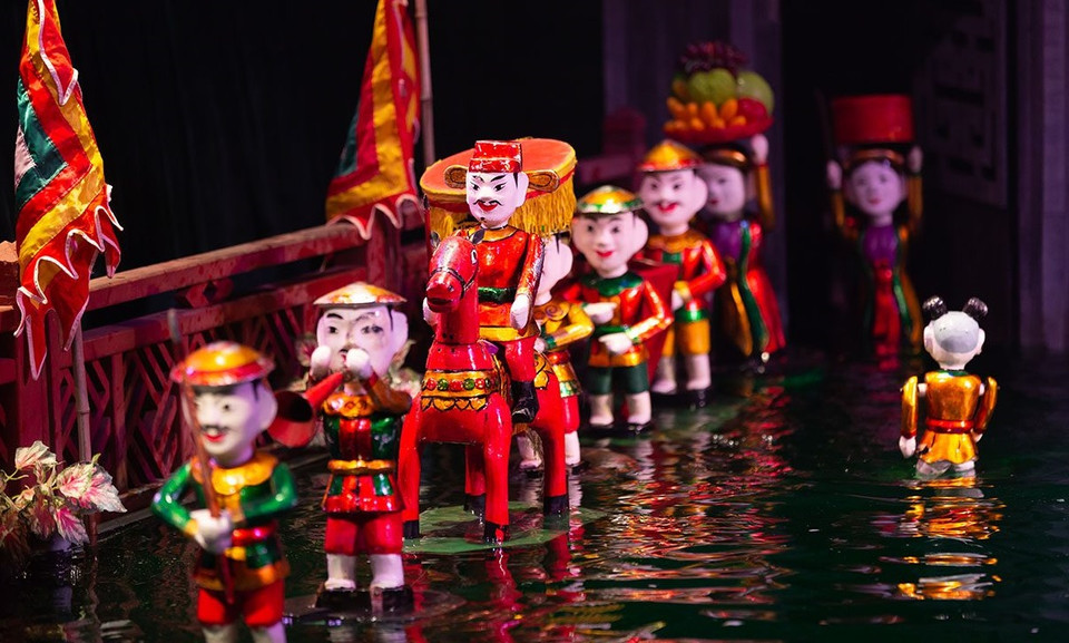  El arte tradicional de marionetas acuáticas. (Foto: VNA)