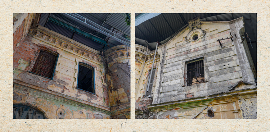 Hanoi ha seleccionado 80 villas antiguas y 12 obras arquitectónicas construidas antes de 1954 para ponerlas en la lista de reparación y conservación. Esta antigua villa de arquitectura francesa está ubicada en la intersección de la calle de Hang Bai con la calle de Tran Hung Dao, en el distrito céntrico de Hoan Kiem, con una superficie de 993 metros cuadrados. Esta villa está actualmente alquilada por la editorial World Publishing House. Se trata una de las villas invaluables que quedan en Hanoi. Con el tiempo, la mansión se degrada seriamente. Actualmente, el Comité Popular del distrito de Hoan Kiem planea renovar esta mansión. (Foto: Minh Hieu/Vietnam+) 