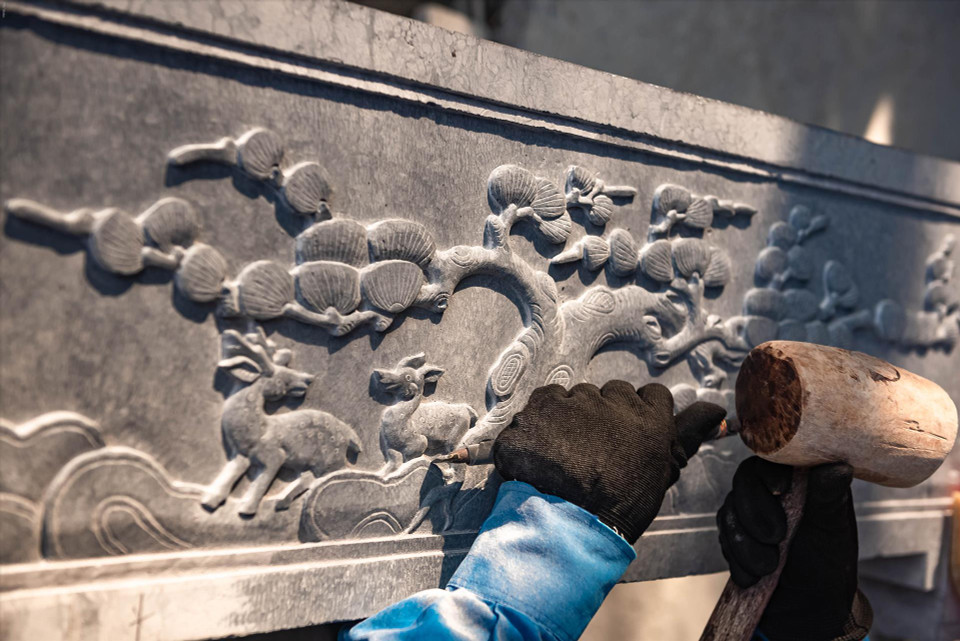 Una obra de piedra. (Foto: Revista Vietnam)