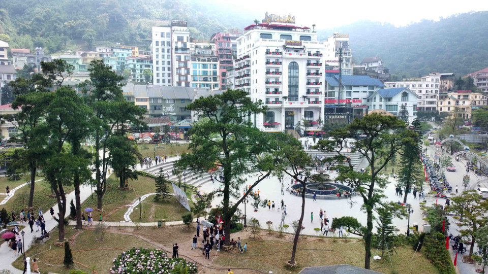 El parque central en la zona turística de Tam Dao. (Foto: VNA)