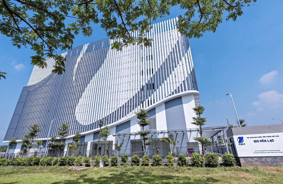 El centro de datos VNPT IDC Hoa Lac tiene una superficie total de 23 mil metros cuadrados. (Foto: VNA)