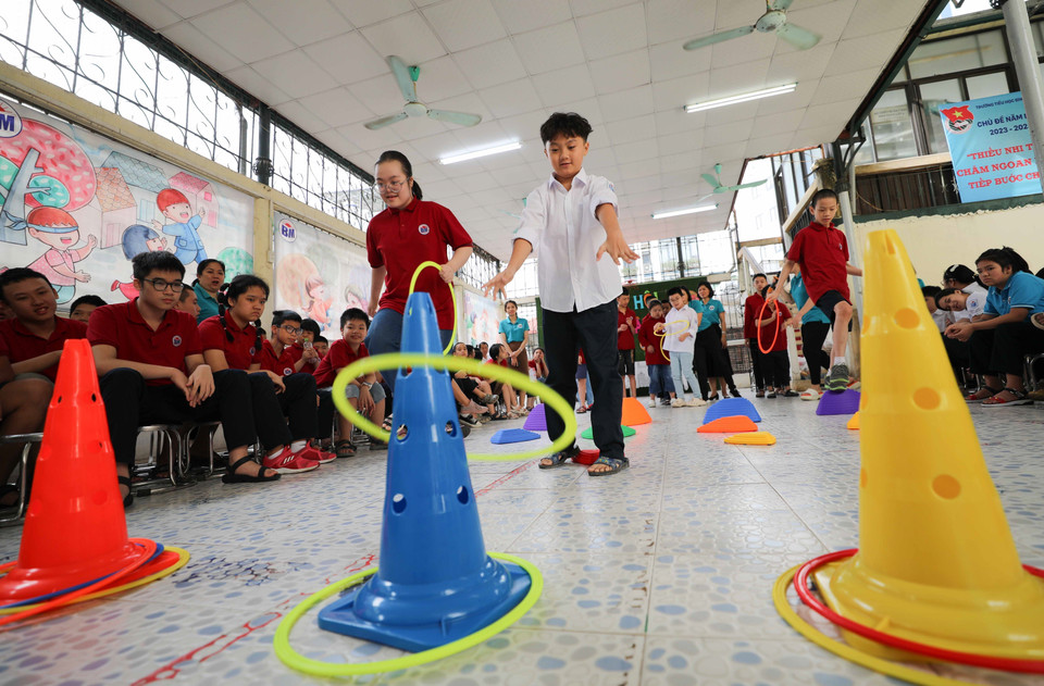 La organización de los juegos folclóricos en las instituciones educativas debe ser regular, segura, rentable y apropiada para el nivel de grado. (Foto: VNA)