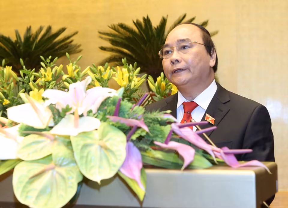 Xuan Phuc tuvo su primera alocución en cargo de primer ministro (Fuente: VNA)