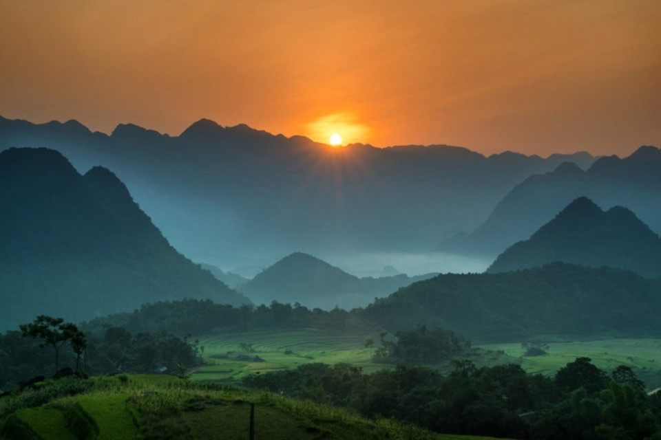 Binh minh Pu Luong (Amanecer en Pu Luong) de Ngoc Vu (Fuente: Comité organizador)