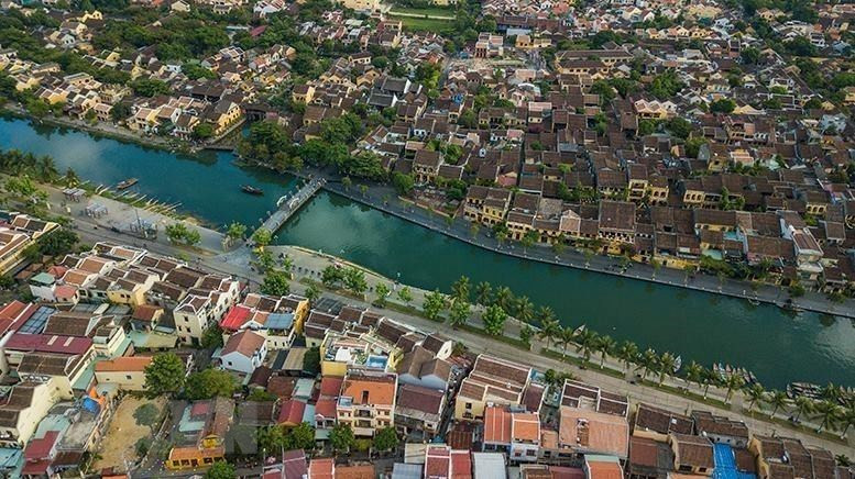 Vista panorámica de Hoi An, también ocupó el puesto 11 entre los 19 destinos turísticos más baratos del mundo en este año, en el informe anual Holiday Money, recopilado por Post Office Travel Money. (Fuente: VNA)