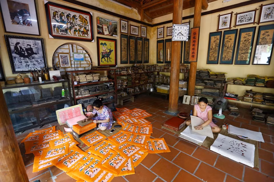 Vietnam presentará en diciembre próximo a la UNESCO el expediente sobre la pintura folclórica de Dong Ho, para solicitarle el reconocimiento como Patrimonio Cultural Intangible en necesidad de preservación. (Fuente: VNA)