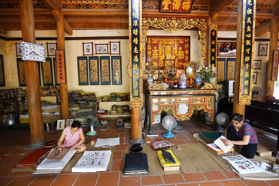 Vietnam presentará en diciembre próximo a la UNESCO el expediente sobre la pintura folclórica de Dong Ho, para solicitarle el reconocimiento como Patrimonio Cultural Intangible en necesidad de preservación. (Fuente: VNA)