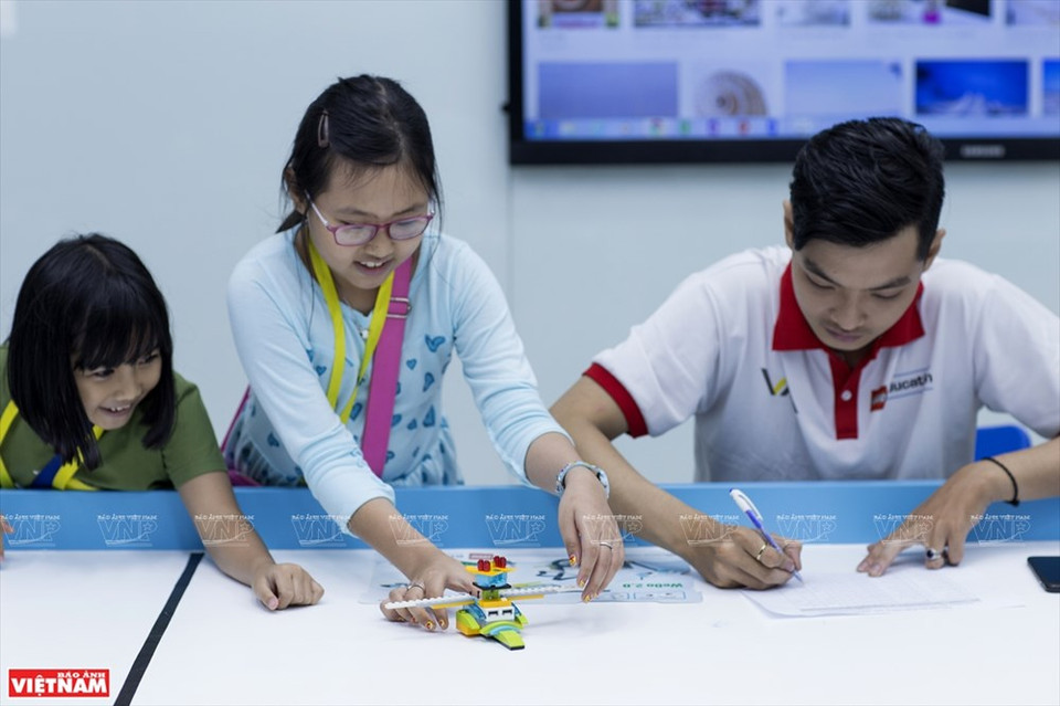 Con un área de casi 450 metros cuadrados, S.hub Kids se divide en muchas áreas funcionales. (Foto: VNA)