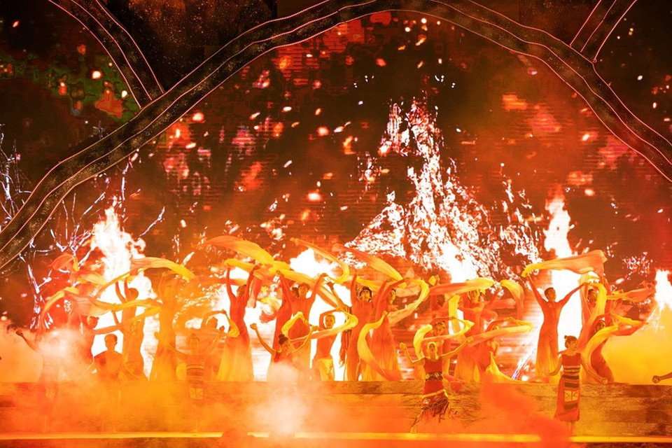 El conocido cantante Tuan Hung en el Festival del Café. (Foto: VNA)