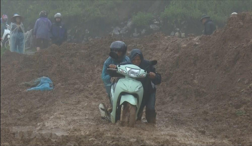 Provincia norteña de Son La tras el paso del tifón Wipha. (Foto: VNA)