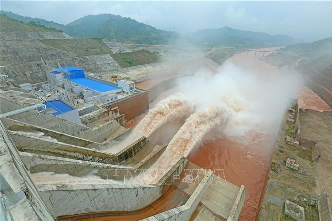 Vietnam se ha centrado en la construcción infraestructural nacional durante los últimos tiempos. Hidroeléctrica Lai Chau en el norte del país. (Fuente: VNA)