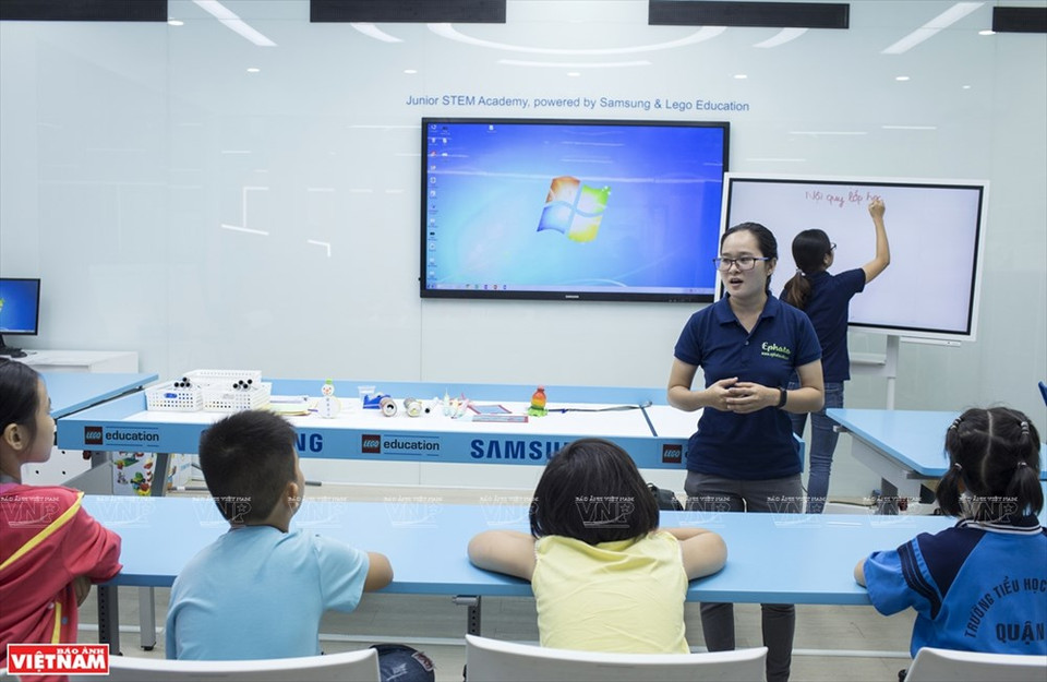 S.hub Kids es el primer espacio inteligente para pequeños y adolescentes en Ciudad Ho Chi Minh. (Foto: VNA)