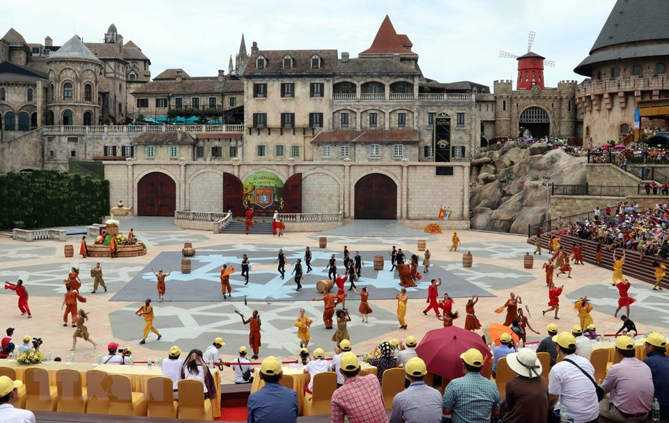 Presentación artística en la Fiesta Danzas del Sol. (Fuente: VNA)
