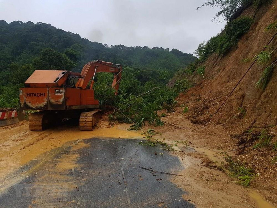 Provincia central de Thanh Hoa tras el paso del tifón Wipha. (Foto: VNA)