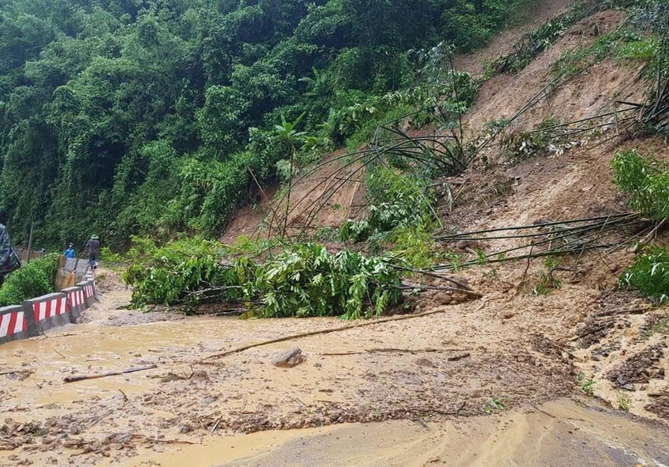 Provincia central de Thanh Hoa tras el paso del tifón Wipha. (Foto: VNA)