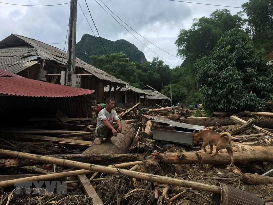 Provincia norteña de Son La tras el paso del tifón Wipha. (Foto: VNA)