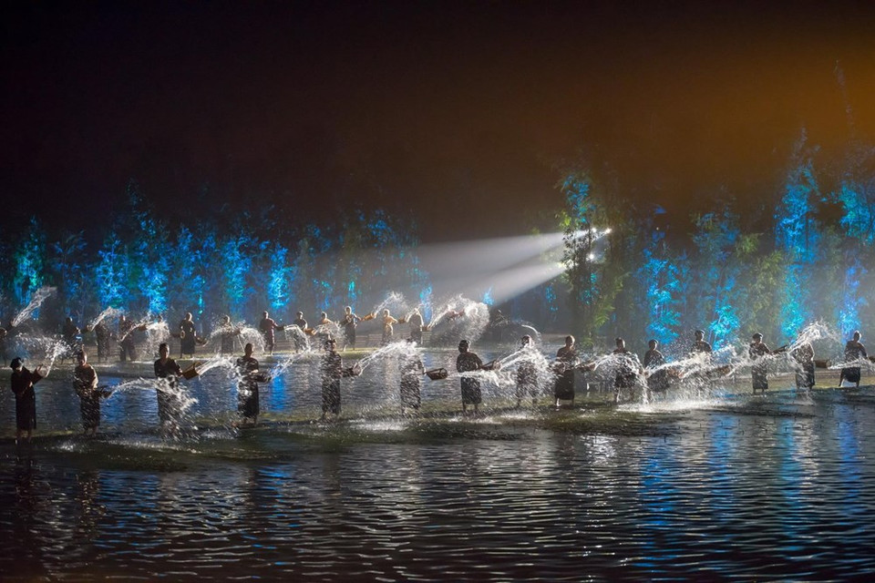 El teatro combina entre los elementos folclóricos tradicionales y artes modernas creativos. (Fuente: CTV/VNA)