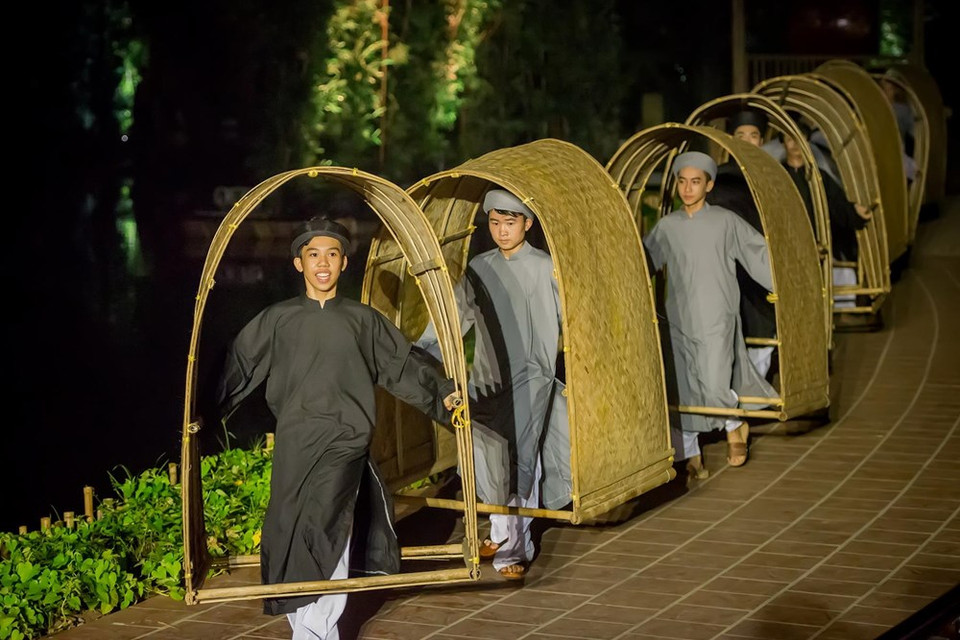 El teatro combina entre los elementos folclóricos tradicionales y artes modernas creativos. (Fuente: CTV/VNA)