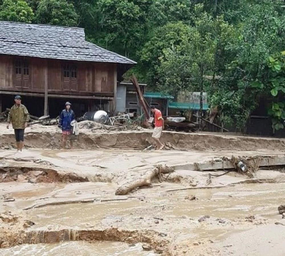Provincia central de Thanh Hoa tras el paso del tifón Wipha. (Foto: VNA)