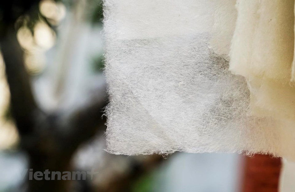 El oficio de elaboración del papel Do en Vietnam tiene una larga tradición y respondía a diferentes demandas de la sociedad antigua vietnamita, especialmente de la escritura de caracteres chinos, impresión de pinturas folclóricas, entre otros. (Fuente: VNA)