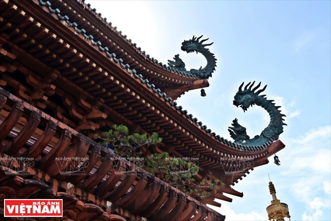 La pagoda Minh Thanh tiene características arquitectónicas tanto chinas como japonesas. (Foto: VNA)
