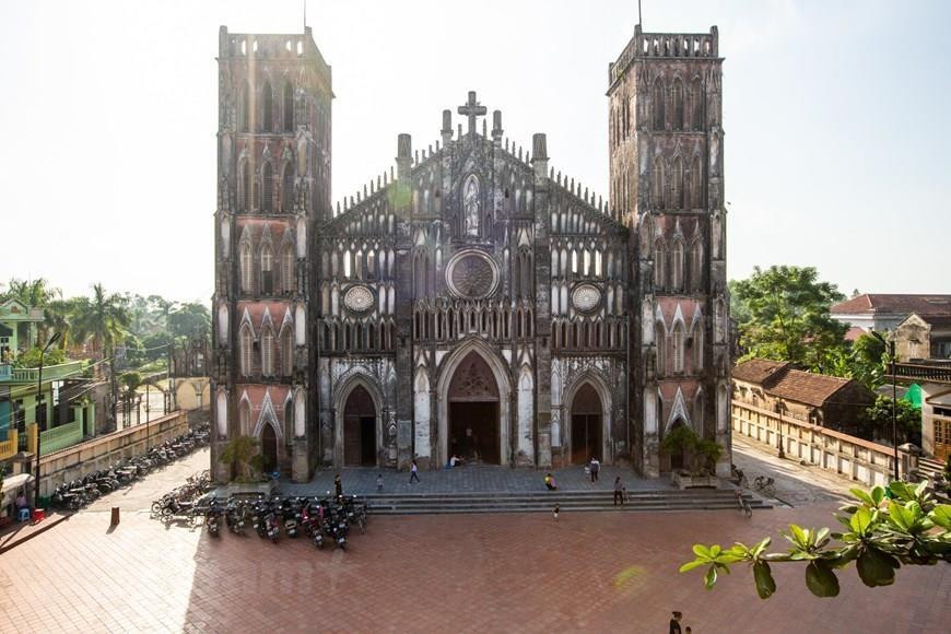 La Basílica So Kien se encuentra en el distrito de Thanh Liem, provincia de Ha Nam, a unos 70 km al sur del arzobispo de Hanoi (Foto: VNA)