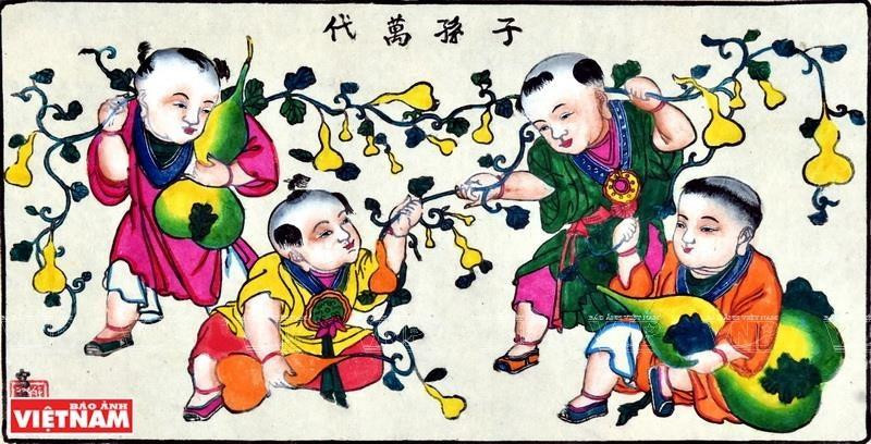 Las pinturas de Hang Trong aparecieron por primera vez en el siglo XVI y se hicieron populares a fines del siglo XIX (Foto: VNA)