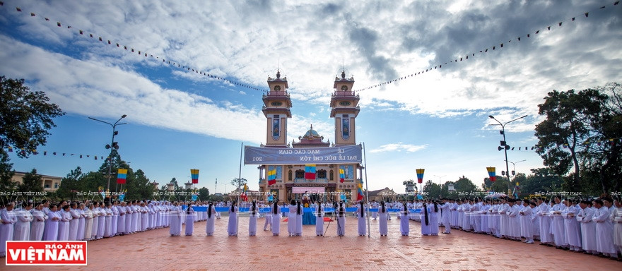 El caodaismo (Đạo Cao Đài) es una religión autóctona, fundada en 1926, y tiene su sede en la provincia de Tay Ninh. (Fuente: VNA)