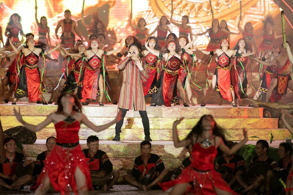 Impresionante escenario en el Festival del Café en Buon Ma Thuot. (Foto: VNA)