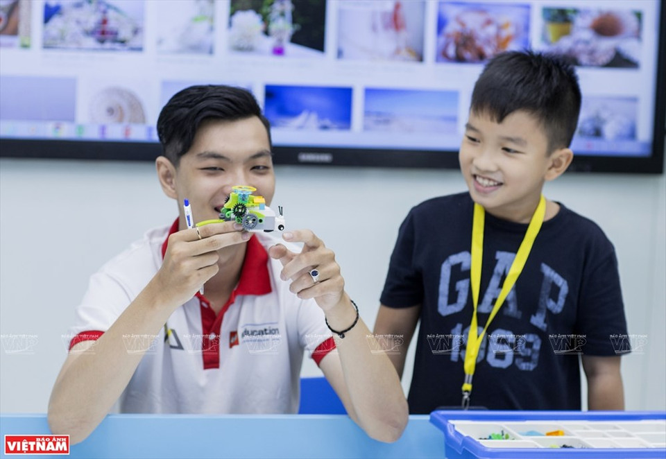 Con un área de casi 450 metros cuadrados, S.hub Kids se divide en muchas áreas funcionales. (Foto: VNA)