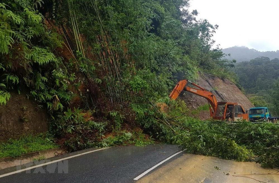 Provincia central de Thanh Hoa tras el paso del tifón Wipha. (Foto: VNA)