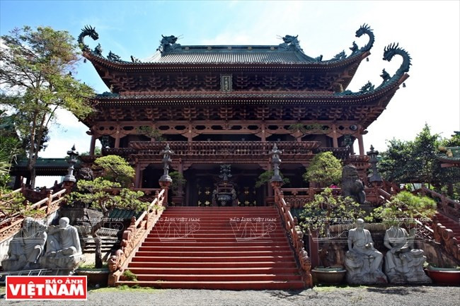 Sala principal de la pagoda Minh Thanh. (Foto: VNA)