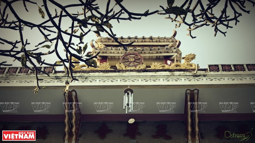 Las campanas de viento con la marca Dofrance se cuelgan en varios monasterios en Ciudad Ho Chi Minh (Foto: VNA)