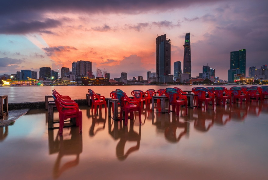 Tarde en el río Saigón. (Fuente: VNA)