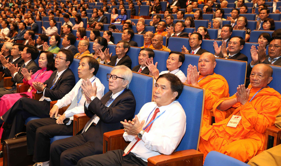 FPV, mayor organización de masas de Vietnam, desempeña un papel importante en los movimientos patrióticos y democráticos, así como en garantizar los derechos e intereses legítimos de los pobladores, y en la supervisar la construcción partidista. (Fuente: VNA)