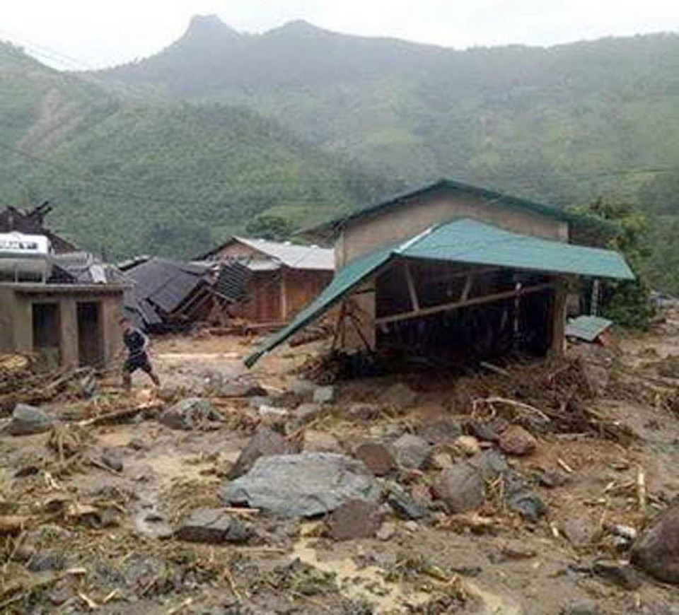 Provincia central de Thanh Hoa tras el paso del tifón Wipha. (Foto: VNA)