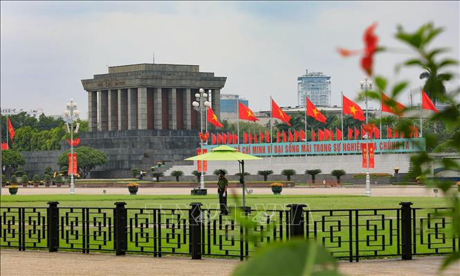 El Mausoleo del Presidente Ho Chi Minh (Fuente:VNA)